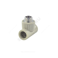 Тройник PP-R комбинированный серый Дн 25х1/2" НР VALFEX 10128125Г
