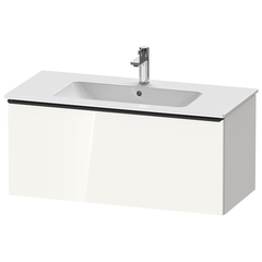 Duravit D-Neo DE426302222 Тумбочка подвесная, 440x1010x462, 1 ящик, цвет: белый высокоглянцевый фото
