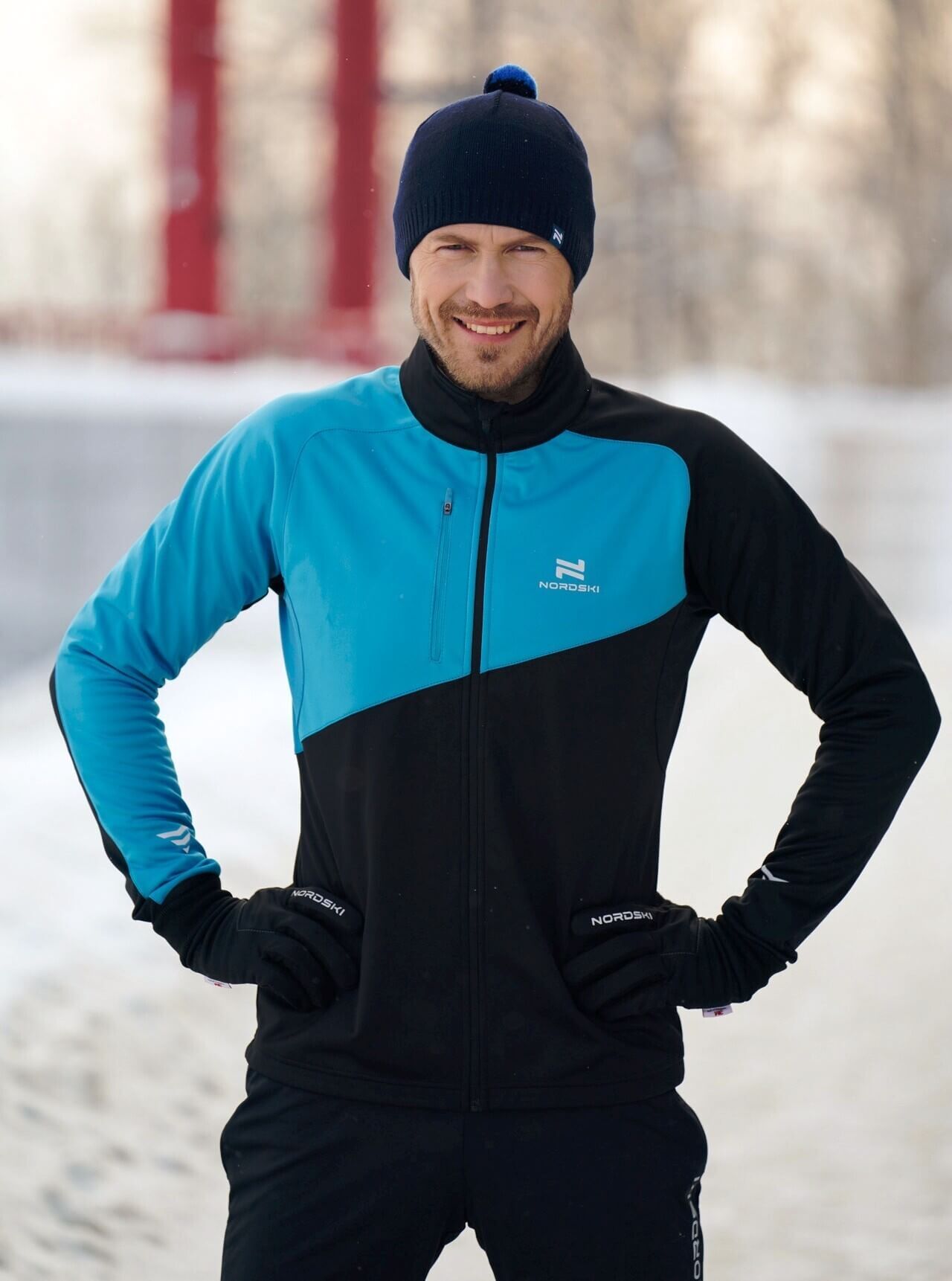 Nordski Premium лыжный костюм мужской blue-black - 5