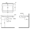 TOTO MH LW1617C Раковина 700x460x167(70)мм, полувстраиваемая, с 1 отв.под смеситель, с переливом, CeFiONtect, цвет: белый