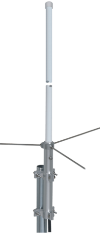 Базовая вертикальная колинеарная антенна VHF диапазона SIRIO GPF 22 N 2x5/8, 135-175МГц, 3.23м, 200Вт, 3.8dBd, 5.95dBi (тубус 3.2м)
