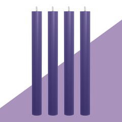 Набор из 4 декоративных свечей 2,3х26см SCANDYLAB Empire Violet SL-EXL07