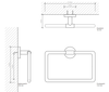 Decor Walther Basic 0531260 Полотенцедержатель, цвет: чёрный