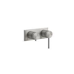 Gessi 316 54079#239 Встраиваемый смеситель, на 2 источника с автоматическим переключателем (внешняя часть), цвет: steel brushed фото