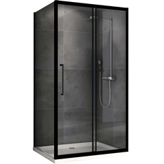 Abber Schwarzer Diamant AG30100BH-S80B Душевой уголок, 100x80x195, цвет: чёрный фото