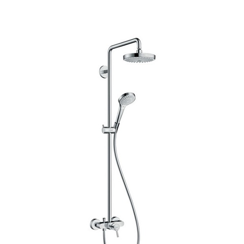 Hansgrohe Croma Select S 27255400 Душевая система внешнего монтажа со смесителем 114,1 см с верхней лейкой 18,7х18,7 см 2 режима