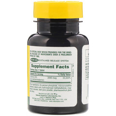 Nature's Plus, Витамин B-12, 2000 мкг, 60 таблеток