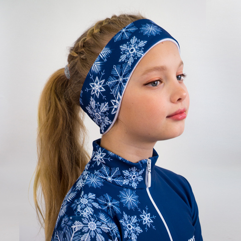Термоповязка «ProStyle» Snowflakes Navy Blue