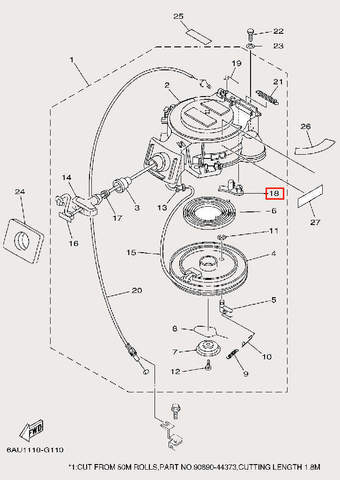 Стопор для лодочного мотора F9,9 Sea-PRO (10-18)