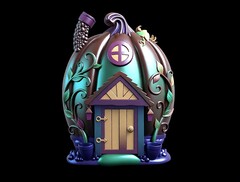 Силиконовый молд № 437 Домик 2 D( серия домики для гномов и фей)