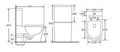 Унитаз напольный с бачком Aquatek ЛЕЯ 640*340*800 с сиденьем (плавное закрытие), смыв ТОРНАДО