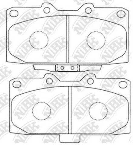 Колодки NiBK PN7463