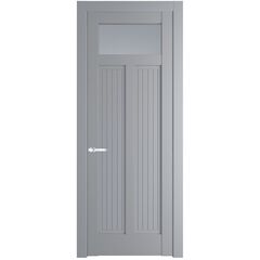 Межкомнатная дверь эмаль Profil Doors 3.4.2PM смоки остеклённая