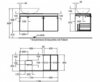 Geberit Citterio 500.564.JI.1 Тумба для раковины 118.4x54.3x50.4см, бежевый / глянцевое стекло, светлый дуб / меламин, структура дерева