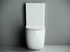 Ceramica Nova CN4001-B Напольная пристенная чаша унитаза с сиденьем-крышкой с микролифтом, цвет: белый