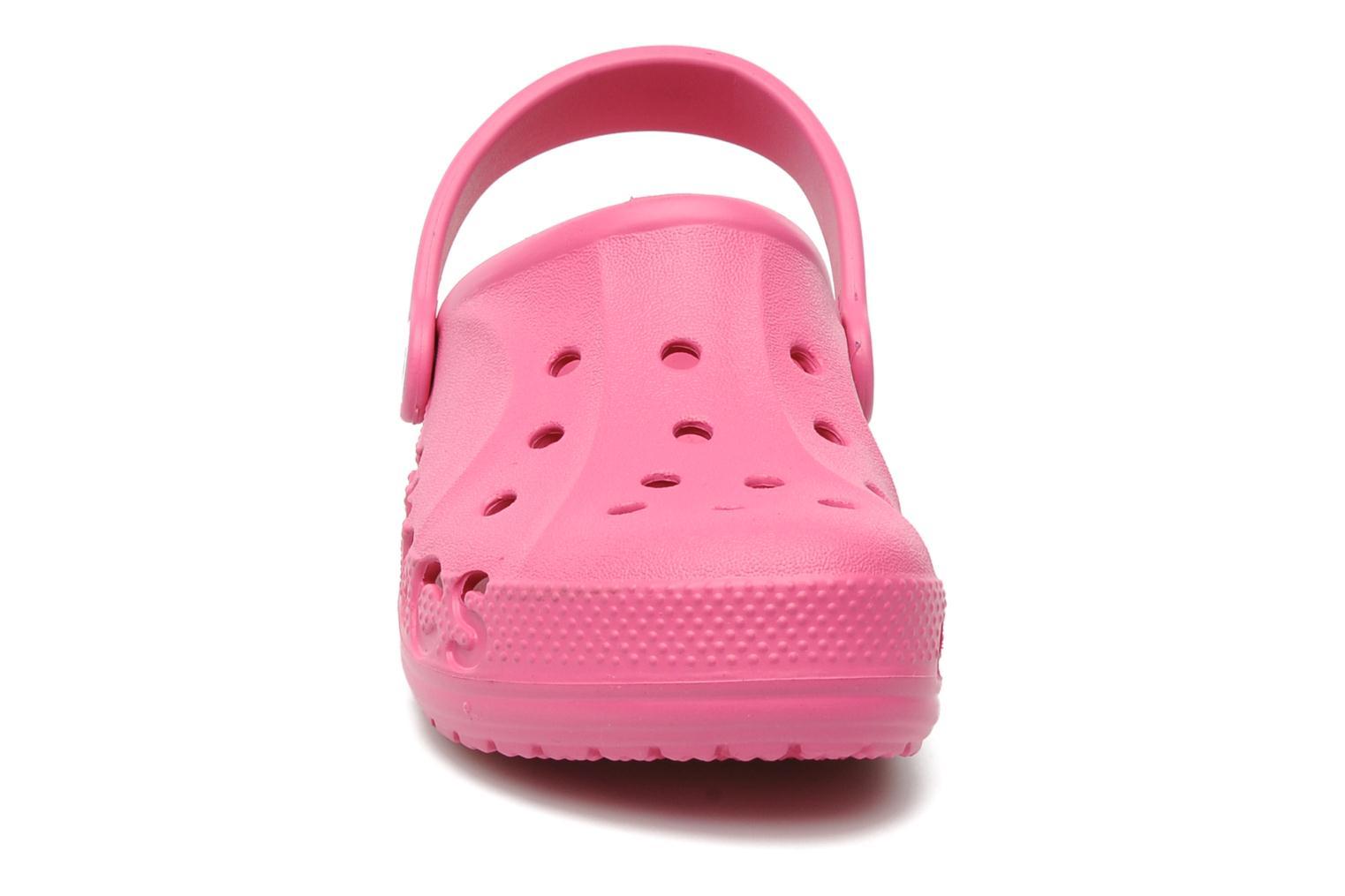 Сабо Крокс (Crocs) пляжные шлепанцы кроксы для девочек, цвет розовый