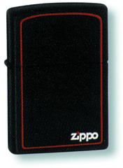 Фото Зажигалка ZIPPO Classic с покрытием Black Matte, латунь/сталь, чёрная с лого, матовая, 36x12x56 мм