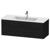 Duravit D-Neo DE426401616 Тумбочка подвесная, 440x1210x462, 1 ящик, цвет: Black Oak
