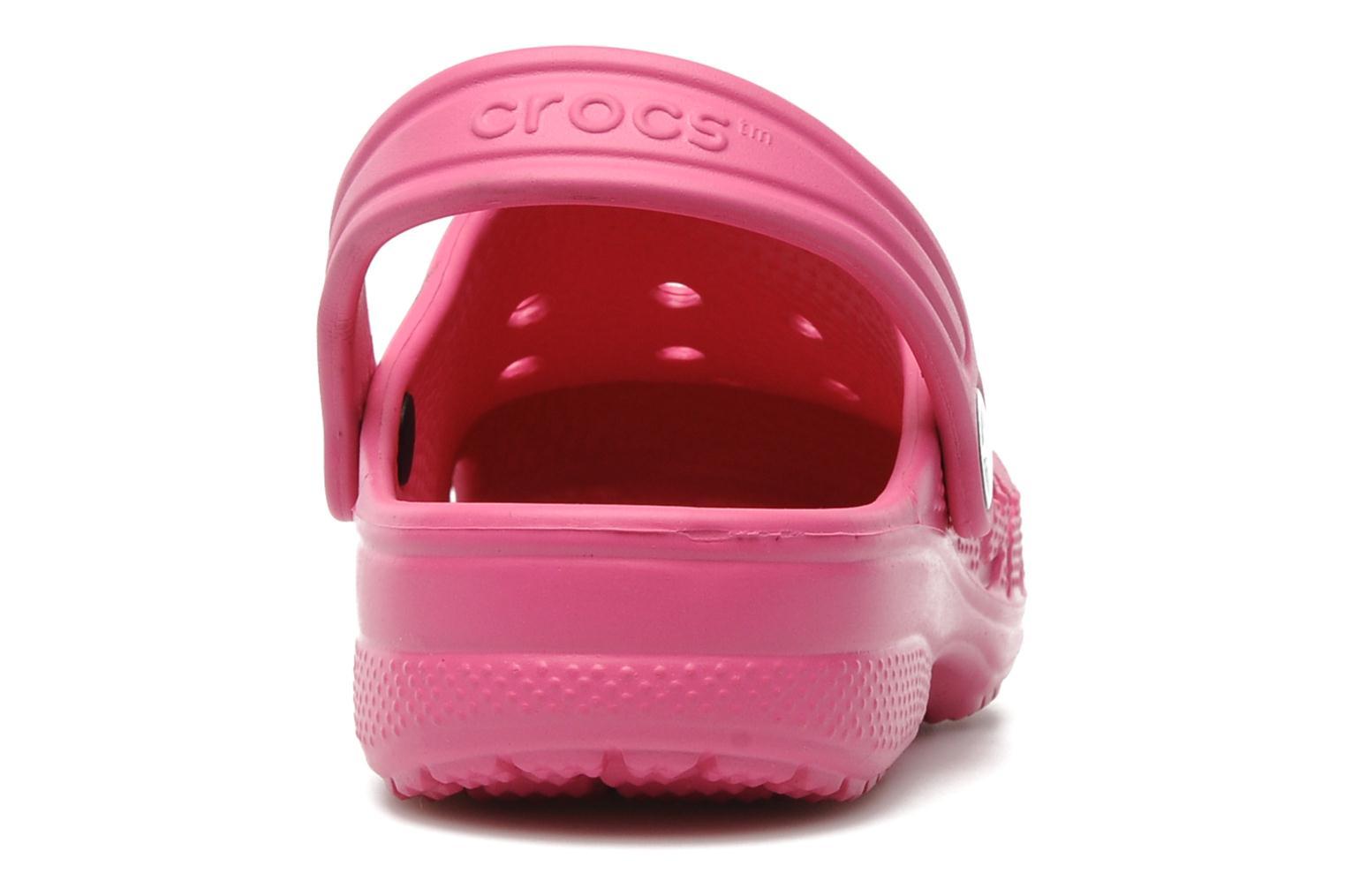 Сабо Крокс (Crocs) пляжные шлепанцы кроксы для девочек, цвет розовый