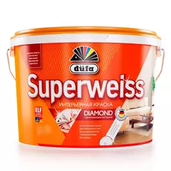 Краска для стен и потолков водно-дисперсионная Dufa Superweiss RD4 глубокоматовая белая 2,5л