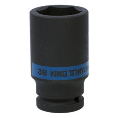 KING TONY (643538M) Головка торцевая ударная глубокая шестигранная 3/4", 38 мм