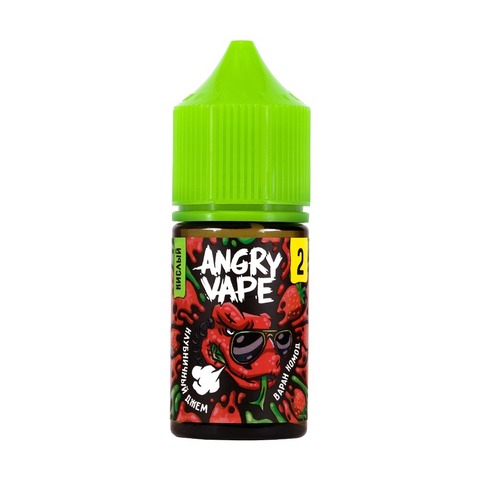 Жидкость Angry Vape Salt 2% 30 ml - Варан Комод (клубничный джем)