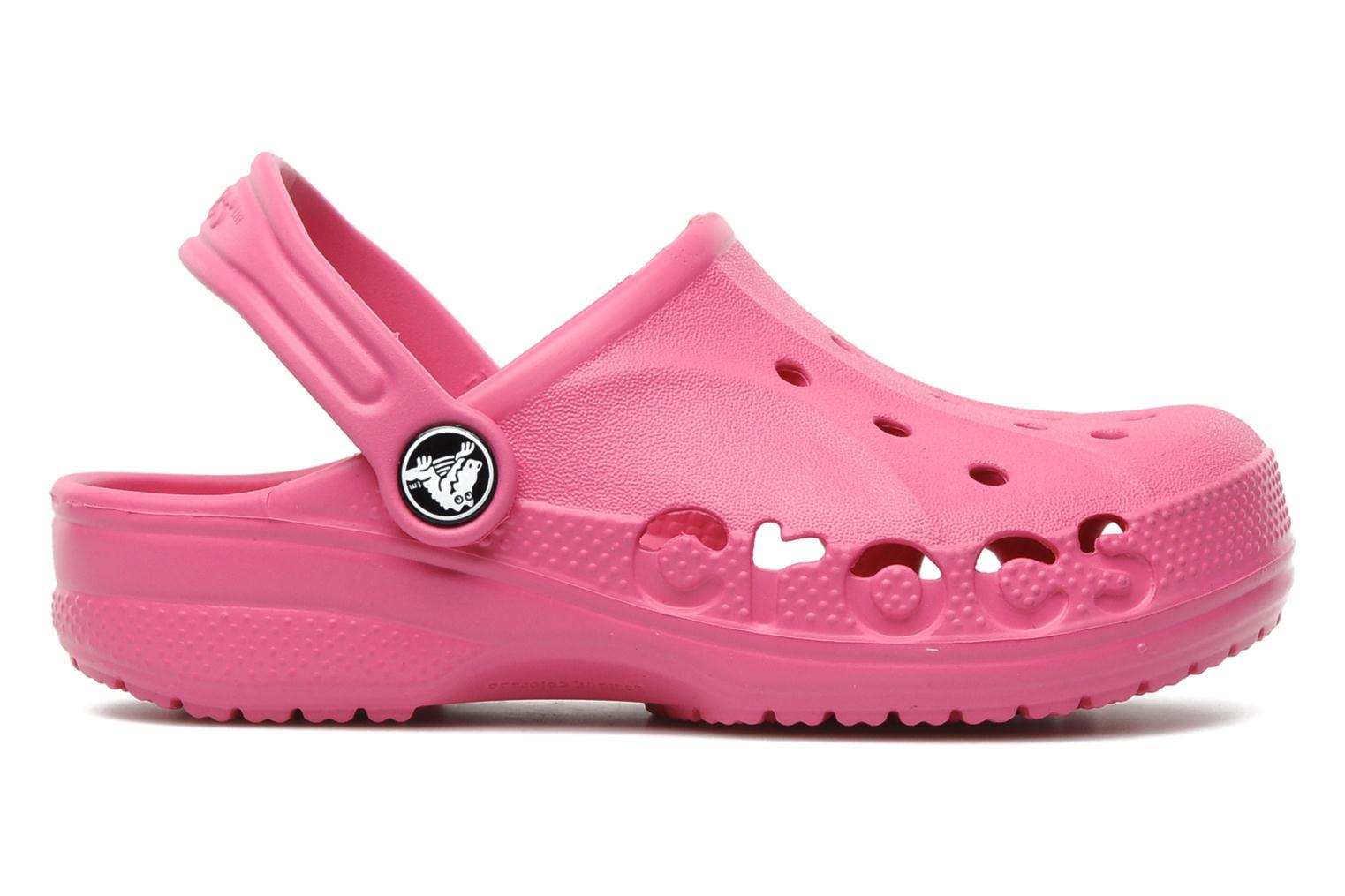 Сабо Крокс (Crocs) пляжные шлепанцы кроксы для девочек, цвет розовый