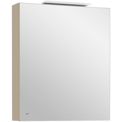 Roca Oleta 857646515 Зеркальный шкаф левый 600 мм, 600х137х700 мм, c LED-светильником, включение от общего выключателя, капучино фото