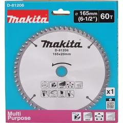 Пильный диск универсальный 165x20x2,2/1,4x60T Makita D-81206