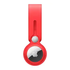 Кожаный брелок-подвеска Apple Leather Loop для AirTag, Red (Красный)