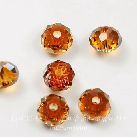 5040 Бусина - рондель с огранкой Сваровски Crystal Copper  6 мм ()