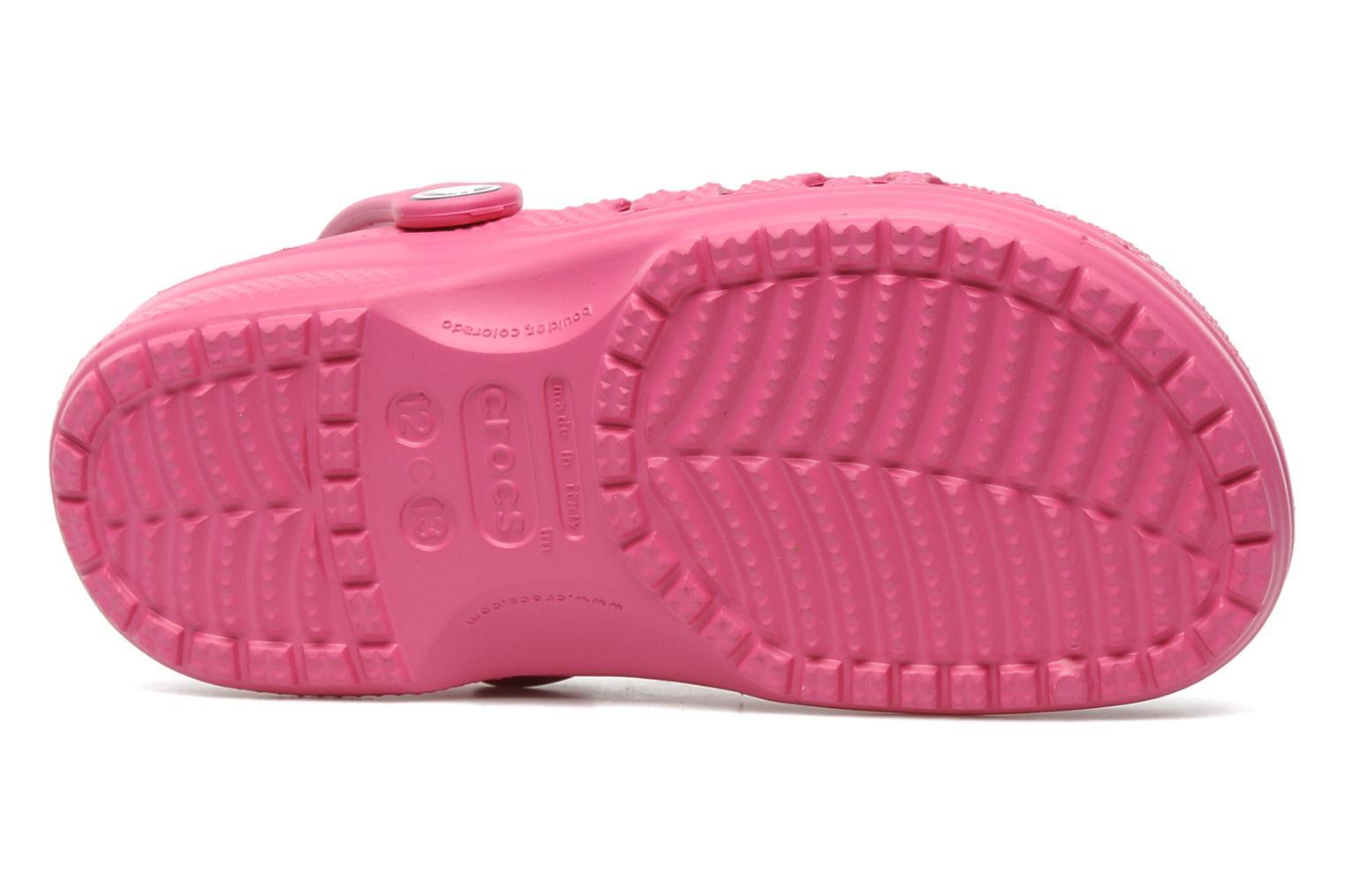 Сабо Крокс (Crocs) пляжные шлепанцы кроксы для девочек, цвет розовый