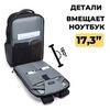 Картинка рюкзак городской Ozuko 9772L Black - 3