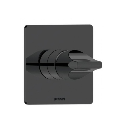 Bossini Apice Z00504.073 Смеситель для душа встраиваемый, на  1 выход (внешняя часть), цвет черный матовый