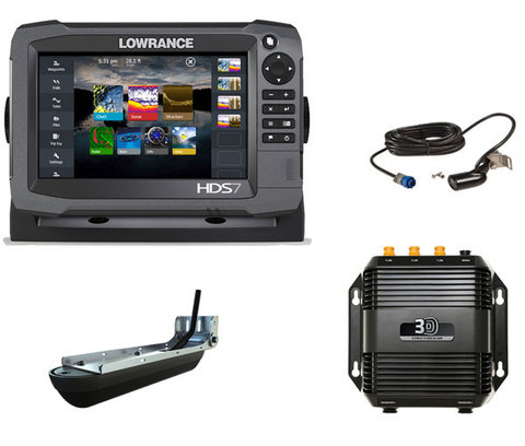 Комплект Lowrance HDS-7 Gen3 + StructureScan 3D + датчик HST-WSBL