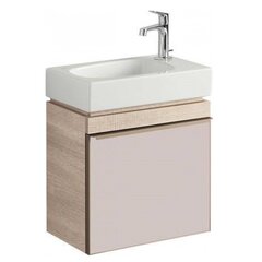 Geberit Citterio 500.555.JI.1 Тумба для раковины 44x55.4x31.6см, бежевый / глянцевое стекло, светлый дуб / меламин, структура дерева фото