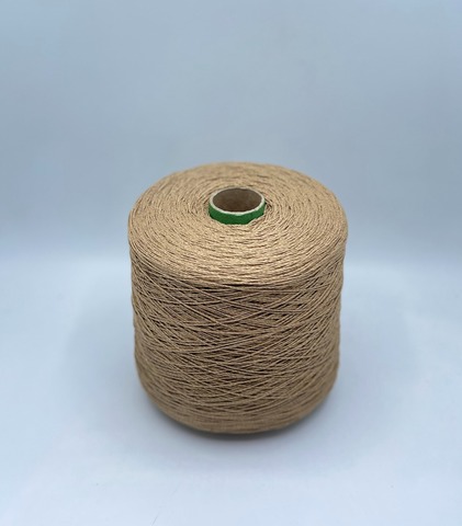 Бобинная пряжа (пр.Италия), art.Cotone, 350м/100 гр. 100%Хлопок, цвет-Бежевое мулине , арт.34879