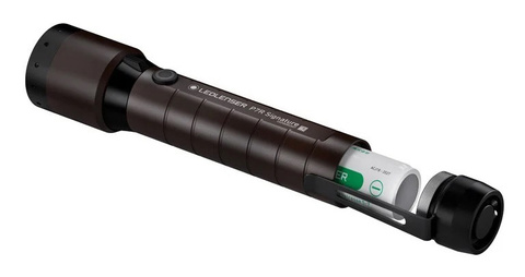 Фонарь ручной Led Lenser P7R Signature, чёрный, светодиодный,x1 (502190)