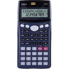 Калькулятор научный Deli E1705,10р.,2 стр,пит.от бат.,240 фун,157x77мм,черн