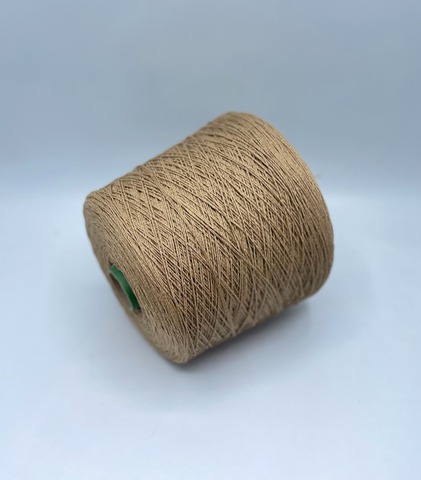 Бобинная пряжа (пр.Италия), art.Cotone, 350м/100 гр. 100%Хлопок, цвет-Бежевое мулине , арт.34879