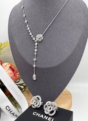 Колье - сотуар CHANEL коллекция Bouton de CAMELIA yellow/white VGOLD