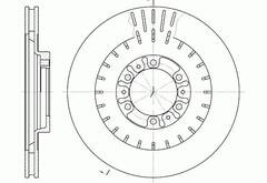 Диск тормозной вентилируемый G-brake  GR-02796