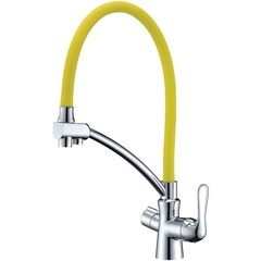 Lemark Comfort LM3070C-Yellow Смеситель для кухни Желтый Хром фото