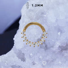 Кликер Glory Mini Crystal PVD Yellow 1.2мм