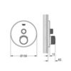 GROHE Grohtherm SmartControl 29118000 Термостат для душа встраиваемый на 1 потребителя