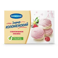 Зефир Коломенский со вкусом ванили и малины, 250г