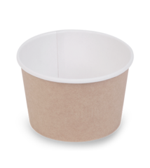 OSQ Упаковка Round Bowl крафт 300 БЕЗ КРЫШКИ (1/30/600)