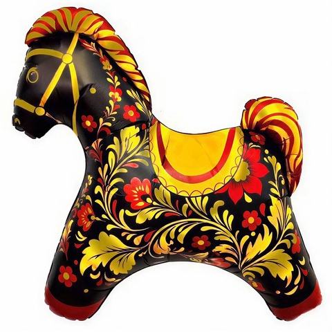 Шар Аг Фигура, Лошадка, Золотая роспись, 32