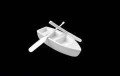 Силиконовый молд лодка с веслами 3 D