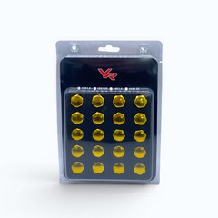 Комплект колесных гаек 17мм L35 M12x1.5 20шт. Желтый